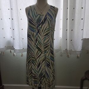 Elegant Multicolor Patterned Dress